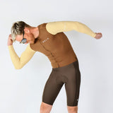 ES16 Supreme Long Sleeve Jersey. Bruin / Zand