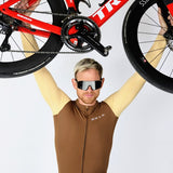 ES16 Supreme Long Sleeve Jersey. Bruin / Zand