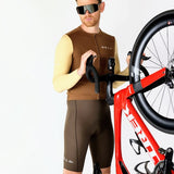 ES16 Supreme Long Sleeve Jersey. Bruin / Zand