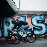 ES16 Langarm Fietsfleece Supreme unisex. Zwart