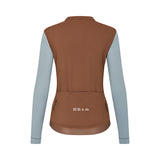 ES16 Supreme Long Sleeve Jersey. Bruin / Blauw