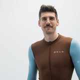 ES16 Supreme Long Sleeve Jersey. Bruin / Blauw