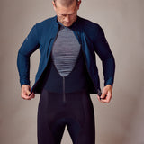 ES16 Langarmige Fietsfleece Supreme unisex. Donkerblauw.
