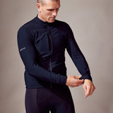 ES16 Langarm Fietsfleece Supreme unisex. Zwart
