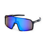 ES16 Enzo cycling glasses. Black with blue lens.