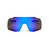 ES16 Enzo cycling glasses. White with blue lens.