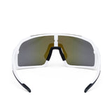 ES16 Enzo cycling glasses. White with blue lens.