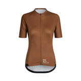 ES16 Fietsshirt Strepen Bruin - Dames