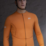 ES16 Thermal Fleece Cycling Jersey. Brown Sugar