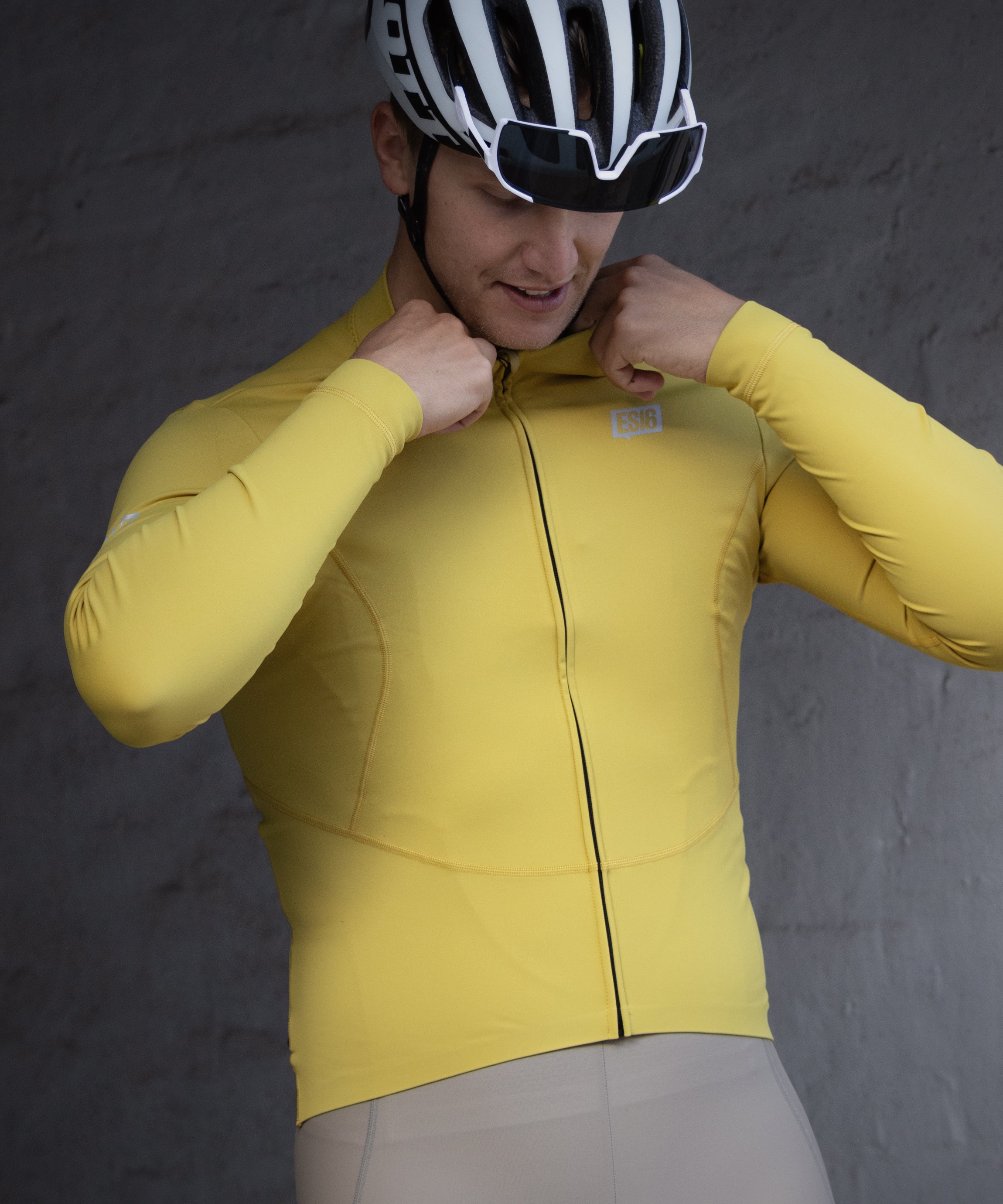 ES16 Thermal Fleece Cycling Jersey. Meadowlark