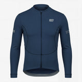 ES16 Thermal Fleece Cycling Jersey. Classic Blue