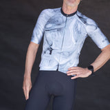 ES16 Razor cycling jersey - Poly Wine red