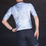 ES16 Razor cycling jersey - Poly Wine red