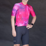 ES16 Razor Cycling Jersey - Marble Pink