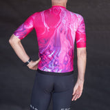 ES16 Razor Cycling Jersey - Marble Pink