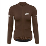 ES16 Thermal Fleece Cycling Jersey. Shaved Chocolate