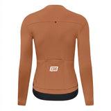 ES16 Thermal Fleece Cycling Jersey. Brown Sugar