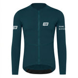 ES16 Thermal Fleece Cycling Jersey. Classic Blue