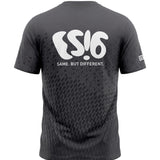 ES16 Along Cat. Running T-Shirt. Graphite Grey.