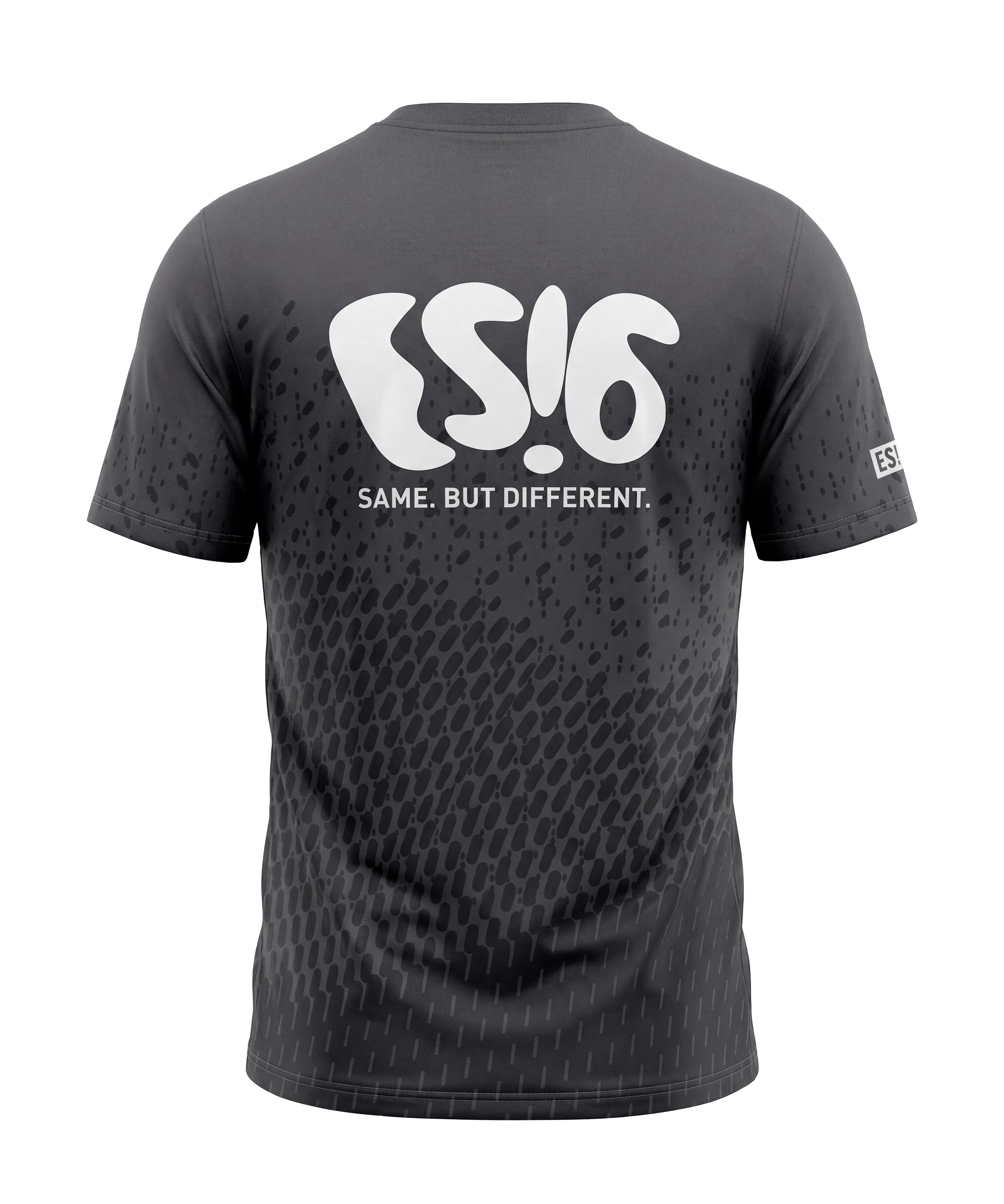 ES16 Along Cat. Running T-Shirt. Graphite Grey.