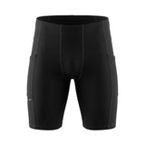 Short Running Tights with Pockets - Soft Element Black