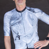 ES16 Razor cycling jersey - Poly Wine red