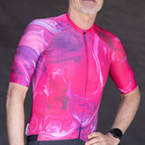 ES16 Razor Cycling Jersey - Marble Pink