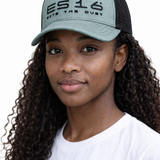 ES16 Cap Deep olive color + black mesh