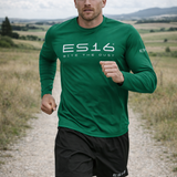 ES16 Running Shirt LS – Performance Merino Blend Green
