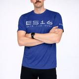 ES16 Running Shirt – Performance Merino Blend Blue