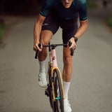 ES16 Cycling jersey Stripes petrol blue