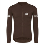 ES16 Thermal Fleece Cycling Jersey. Shaved Chocolate