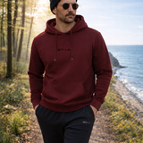 ES16 Casual Hoodie Burgundy