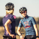 ES16 Cycling Jersey Women Elite "Bite The Dust" blue