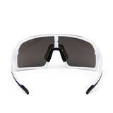 ES16 Enzo cycling glasses. White with silver lens.
