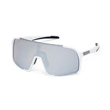 ES16 Enzo cycling glasses. White with silver lens.