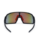 ES16 Enzo cycling glasses. Black with ice blue lens.