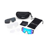 ES16 Enzo brille. Sort med ice blue linse.  + 2 ekstra linser