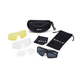 ES16 Enzo brille. Sort med grå polarized linse. + 2 ekstra linser