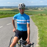 ES16 Cycling Jersey Elite Stripes - Light Blue Stripes. Women
