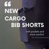ES16 Cargo bib shorts with side pockets.