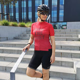 ES16 Cycling Jersey Elite Stripes - "Bite The Dust" Mix red. Women